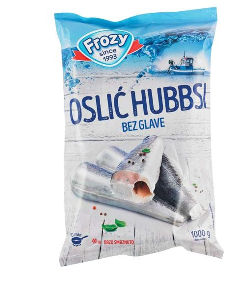 Oslič brez glave Frozy 1 kg