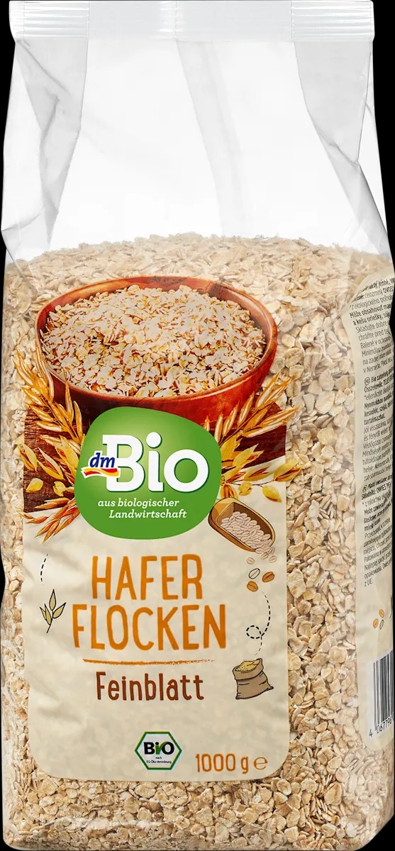 dmBio polnozrnati ovseni kosmiči 500 g - Akcija v trgovini Dm