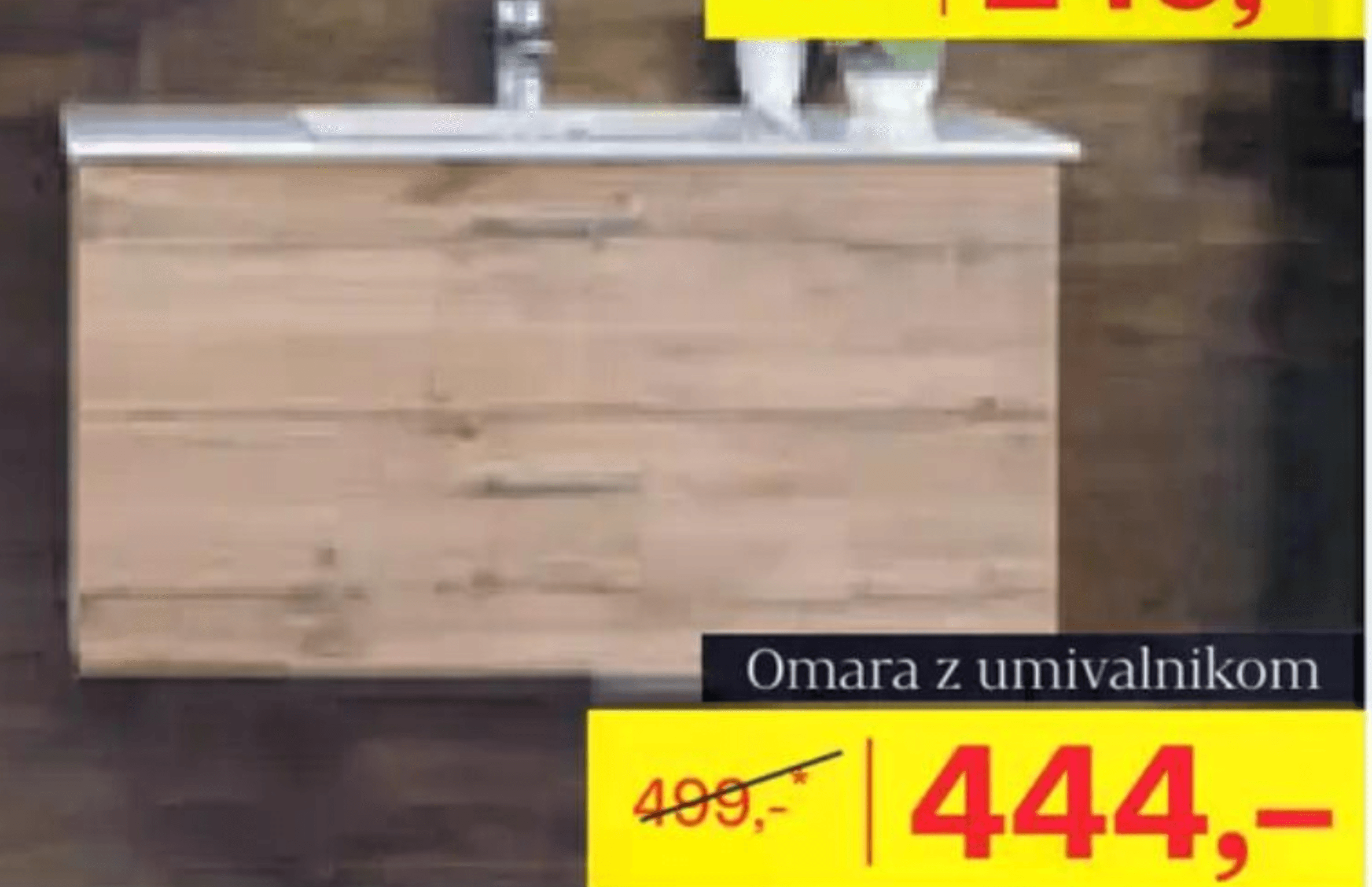 Omara z umivalnikom