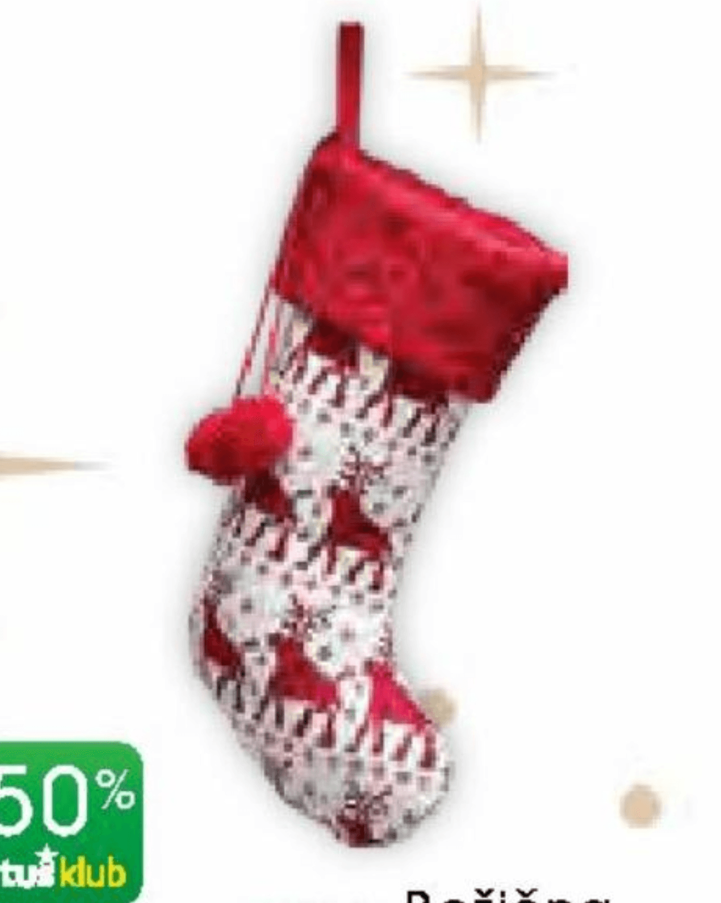 Božična nogavica za darilca