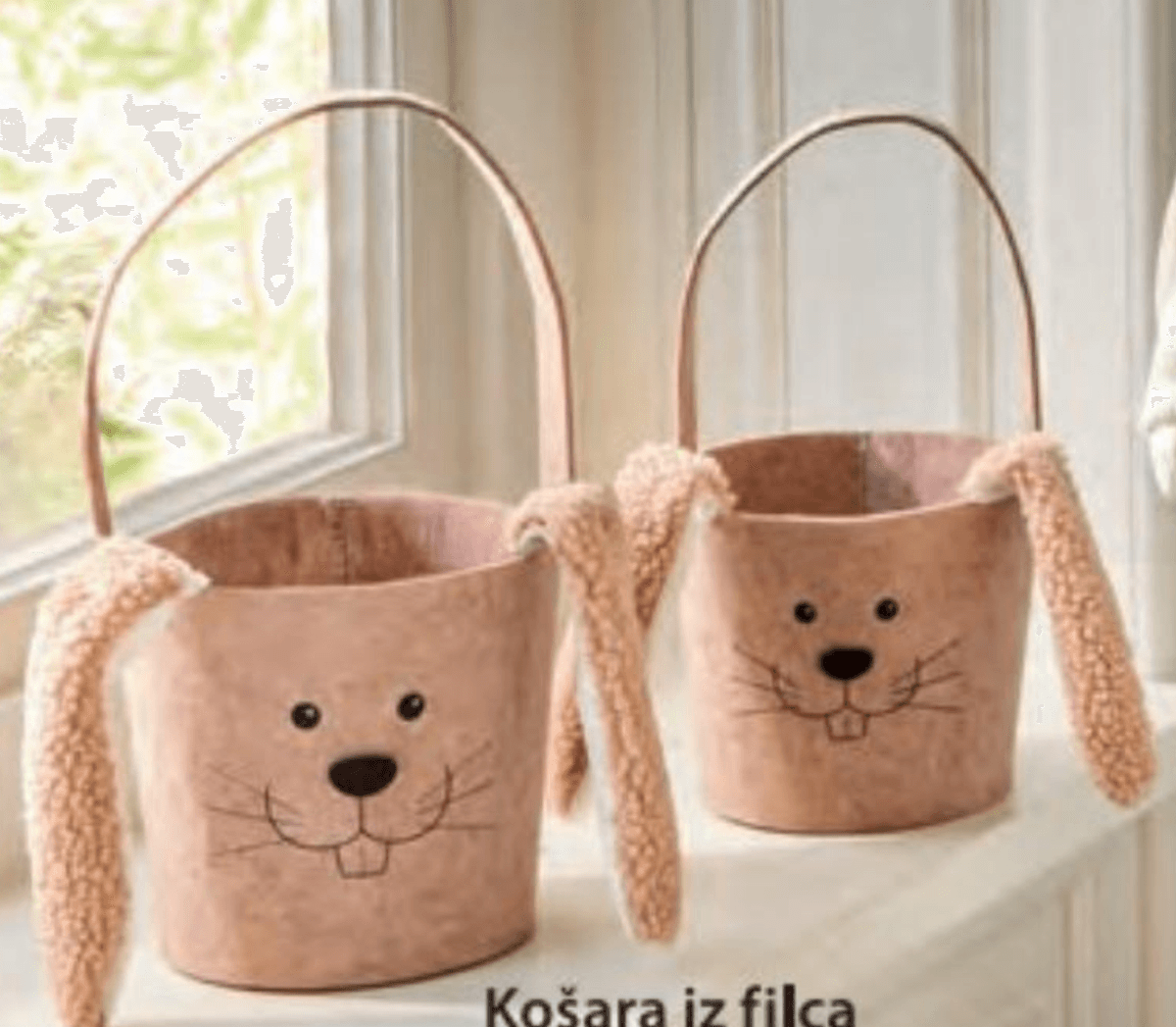 Košara iz filca - Akcija v trgovini NKD