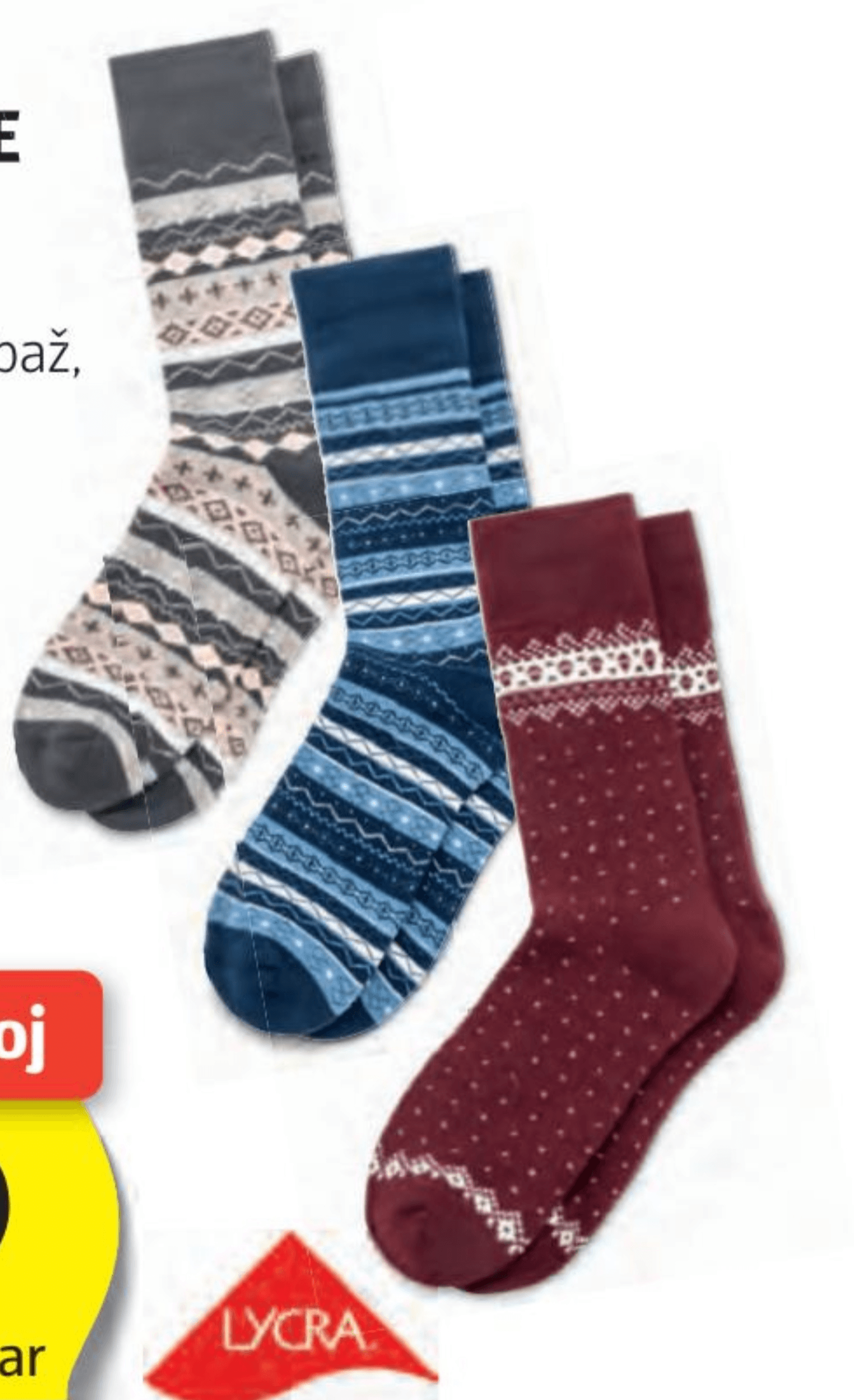 UP 2 FASHION Ženske/Moške nogavice 2 para