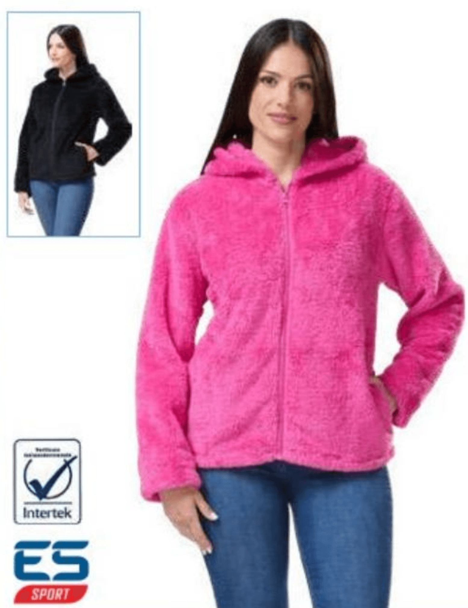 Mehka ženska jopa s kapuco