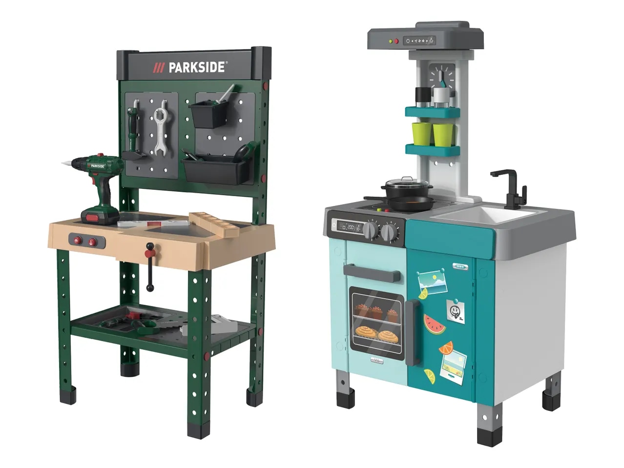 Lupilu Otroška delovna miza/igralna kuhinja