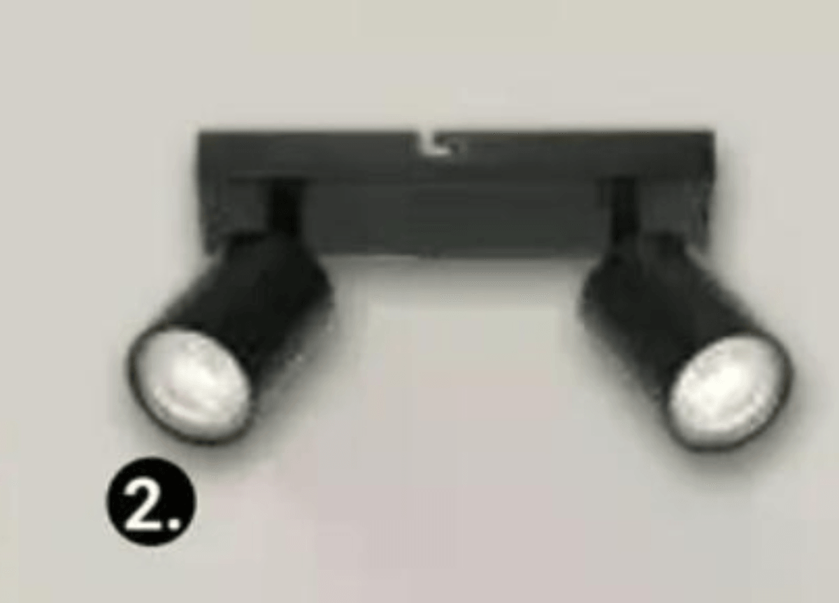 Točkovni reflektor Elemental 2 x GU10 - Akcija v trgovini Pevex