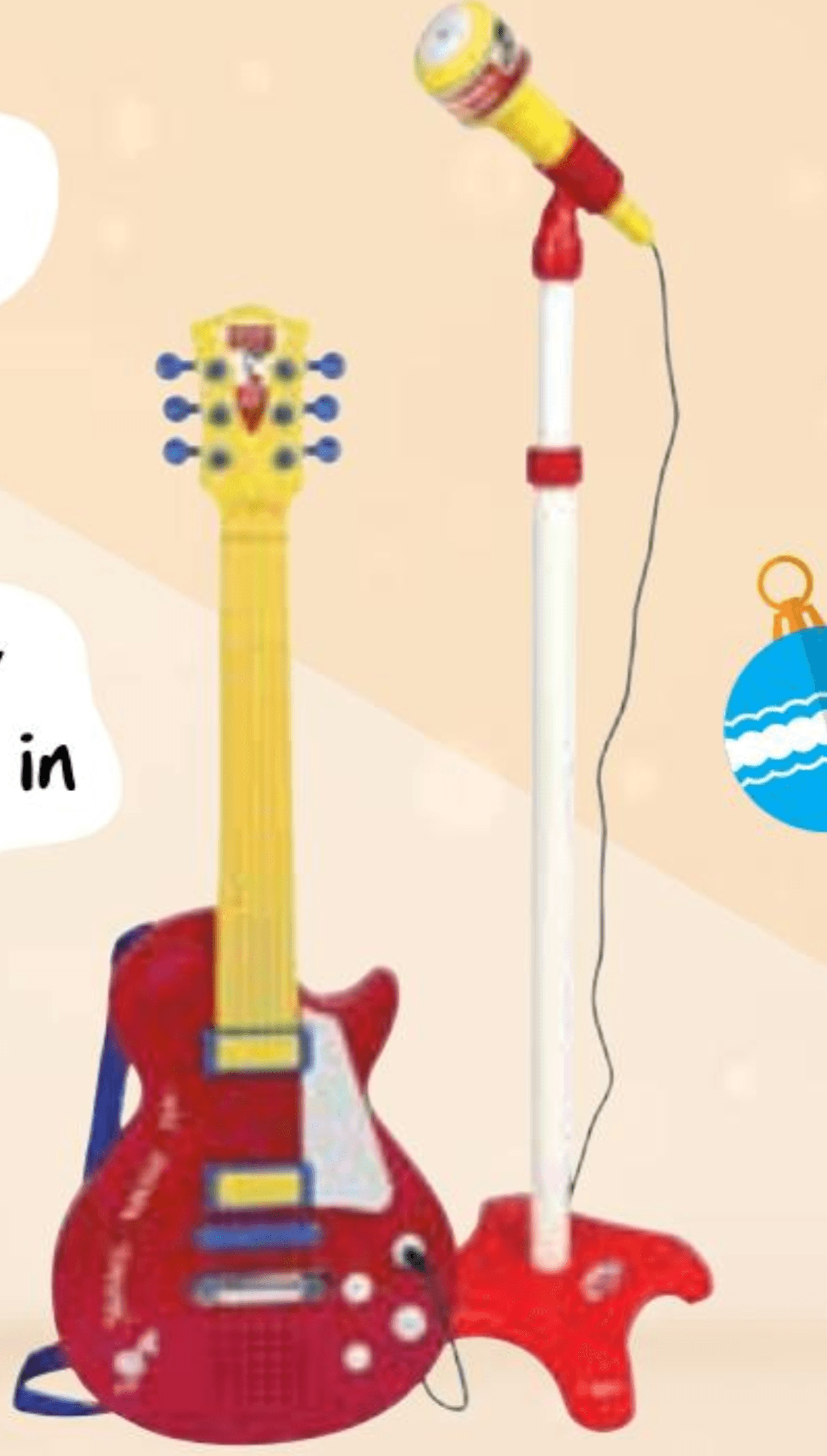 Električna kitara z mikrofonom