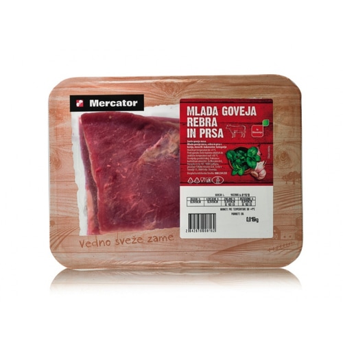 Slovenska mlada goveja rebra ali prsa IK 1 kg