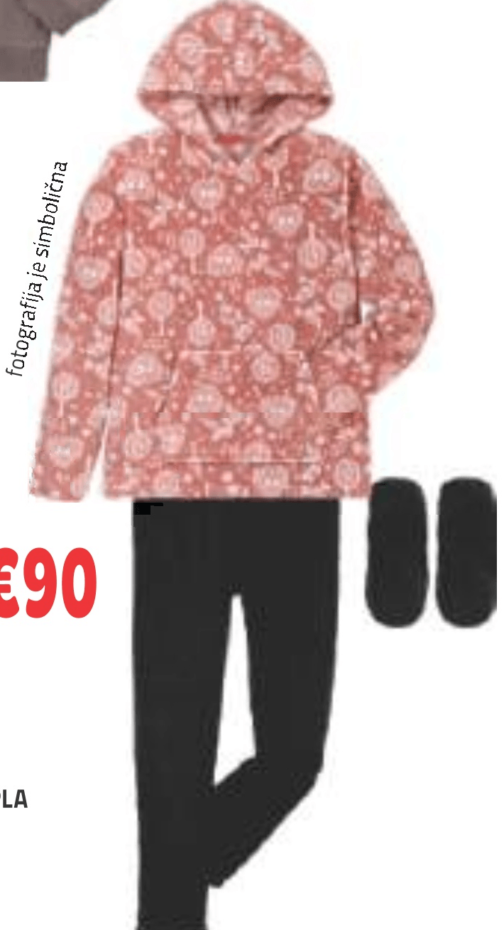 TiSaia Ženska topla pižama