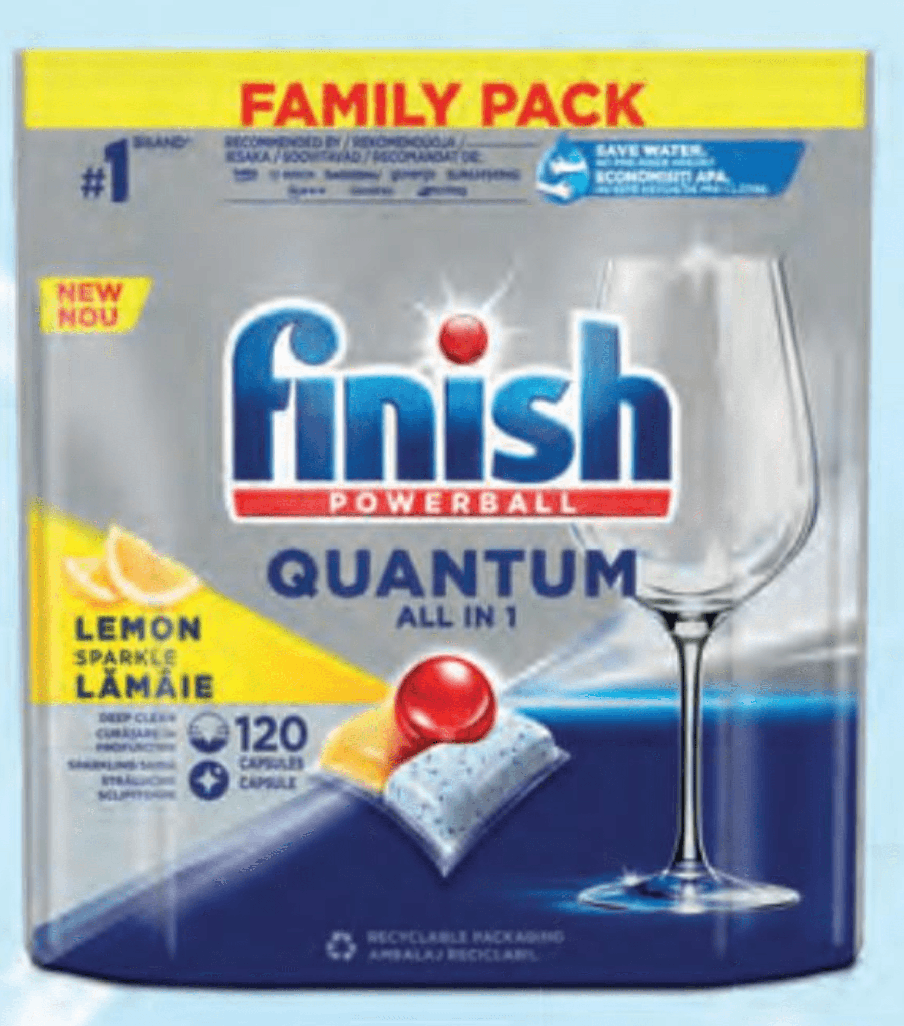 Finish Kapsule za strojno pomivanje 120 tablet