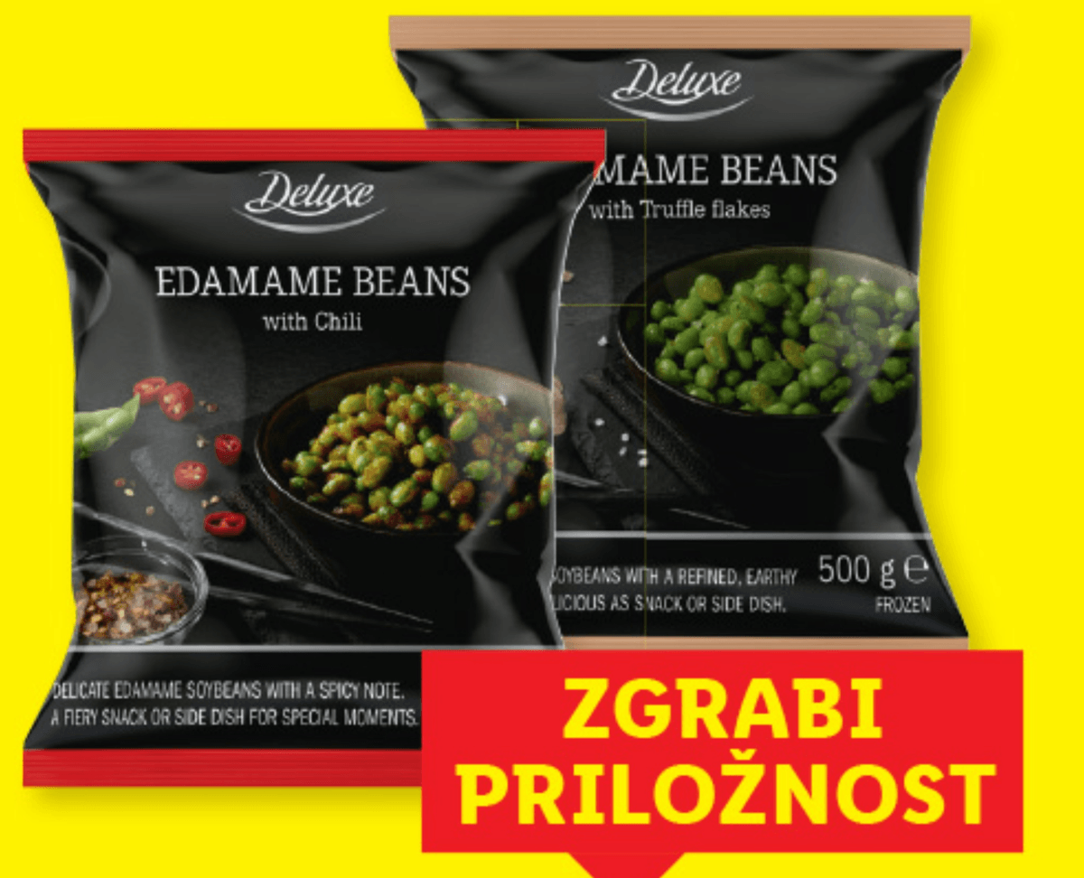 Deluxe Soja Edamame 500 g - Akcija v trgovini Lidl
