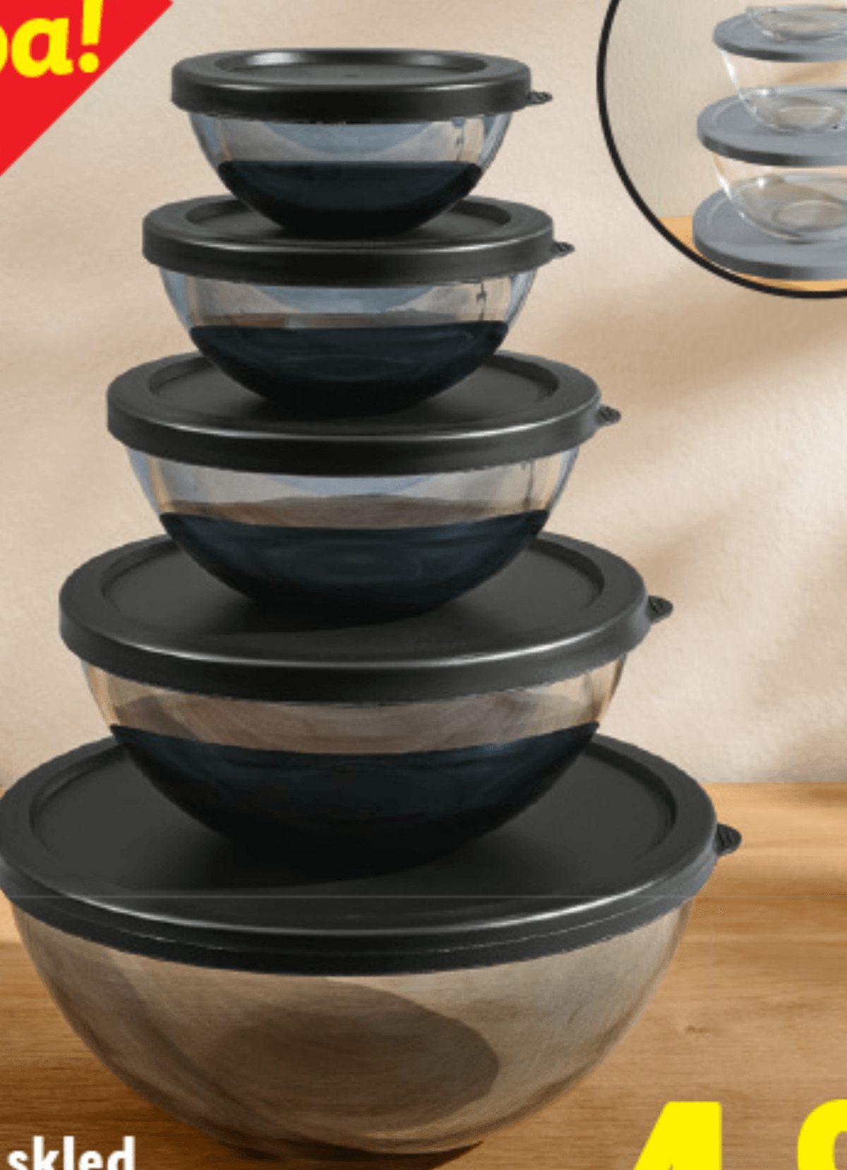 SILVERCREST Komplet steklenih skled - Akcija v trgovini Lidl