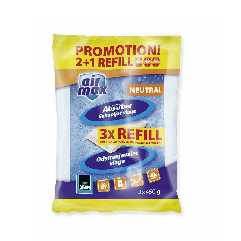 Polnilo za odstranjevalec vlage 'Air Max' 3 x 450 g