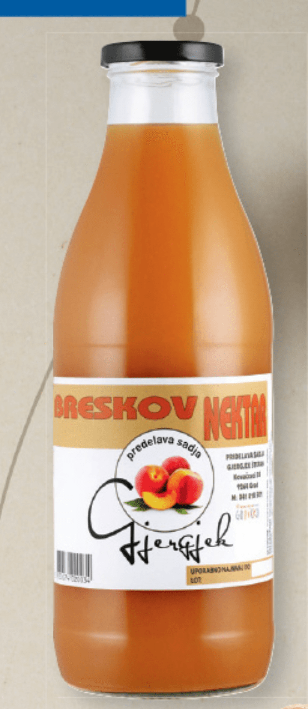 Predelava sadja Gjergjek Breskov nektar 1 l - Akcija v trgovini Lidl