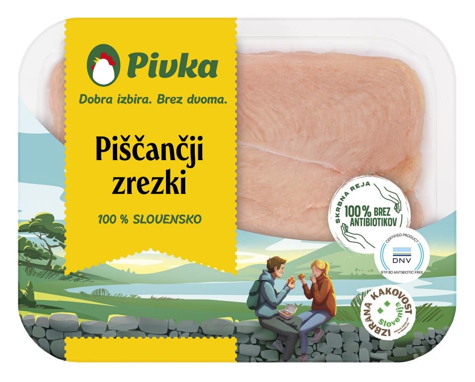 Piščančji file zrezki Pivka 400 g Pivka
