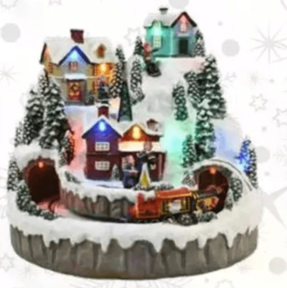 LED božično mesto 22 x 22 x 22 cm