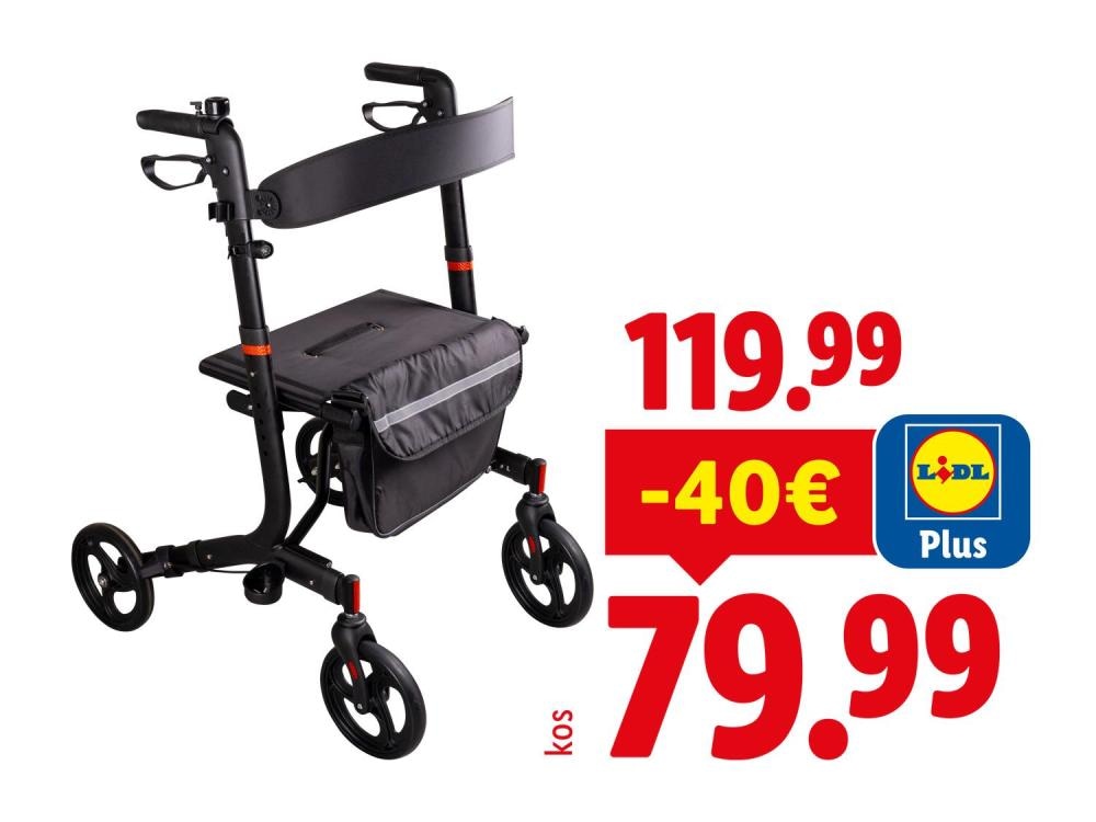 RIDDER Zložljiv rolator