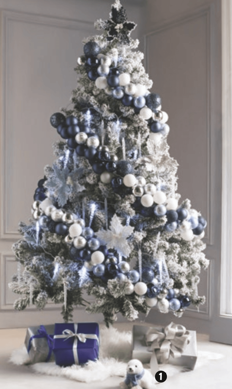 Zasnežena novoletna jelka 120 cm