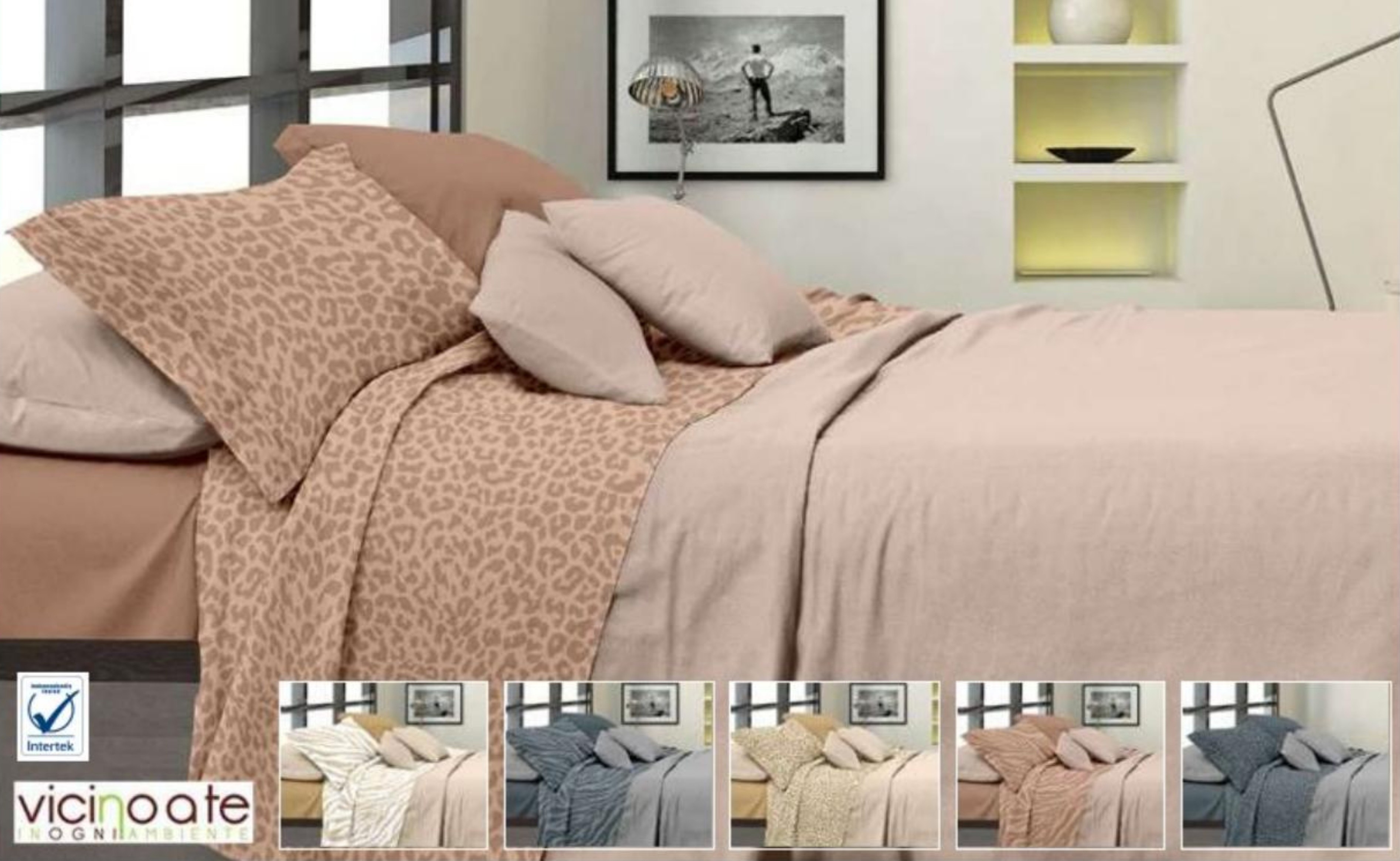 Posteljnina za zakonsko posteljo, več vrst