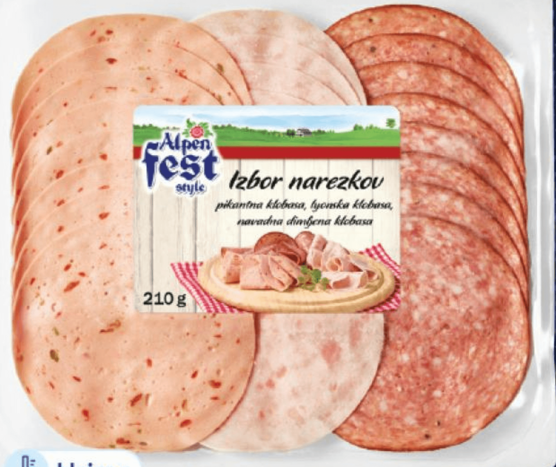 Alpenfest Izbor narezkov 210 g