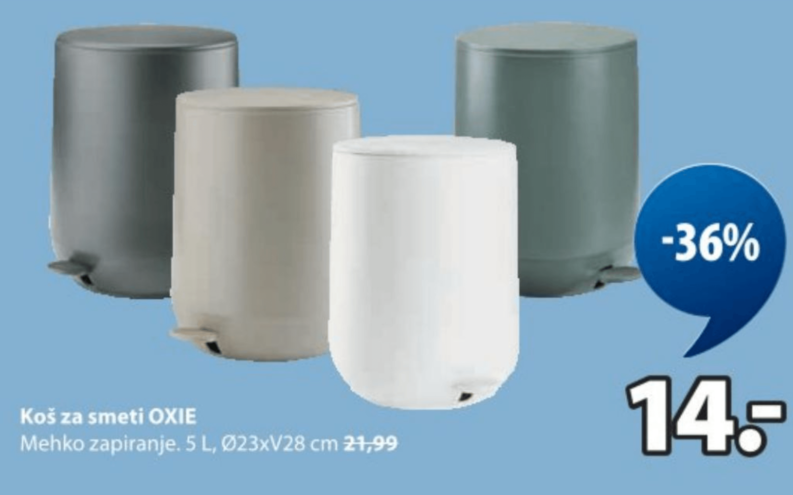 Koš za smeti OXIE 5 L