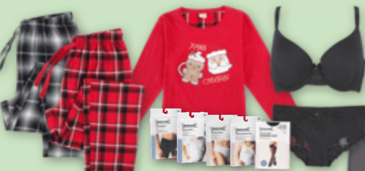 Vse spodnje perilo, pižame in nogavice