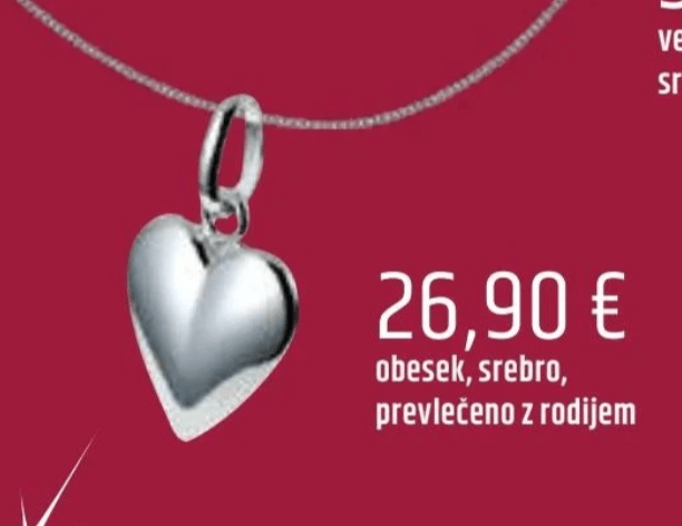 Obesek srce - Akcija v trgovini E.Leclerc