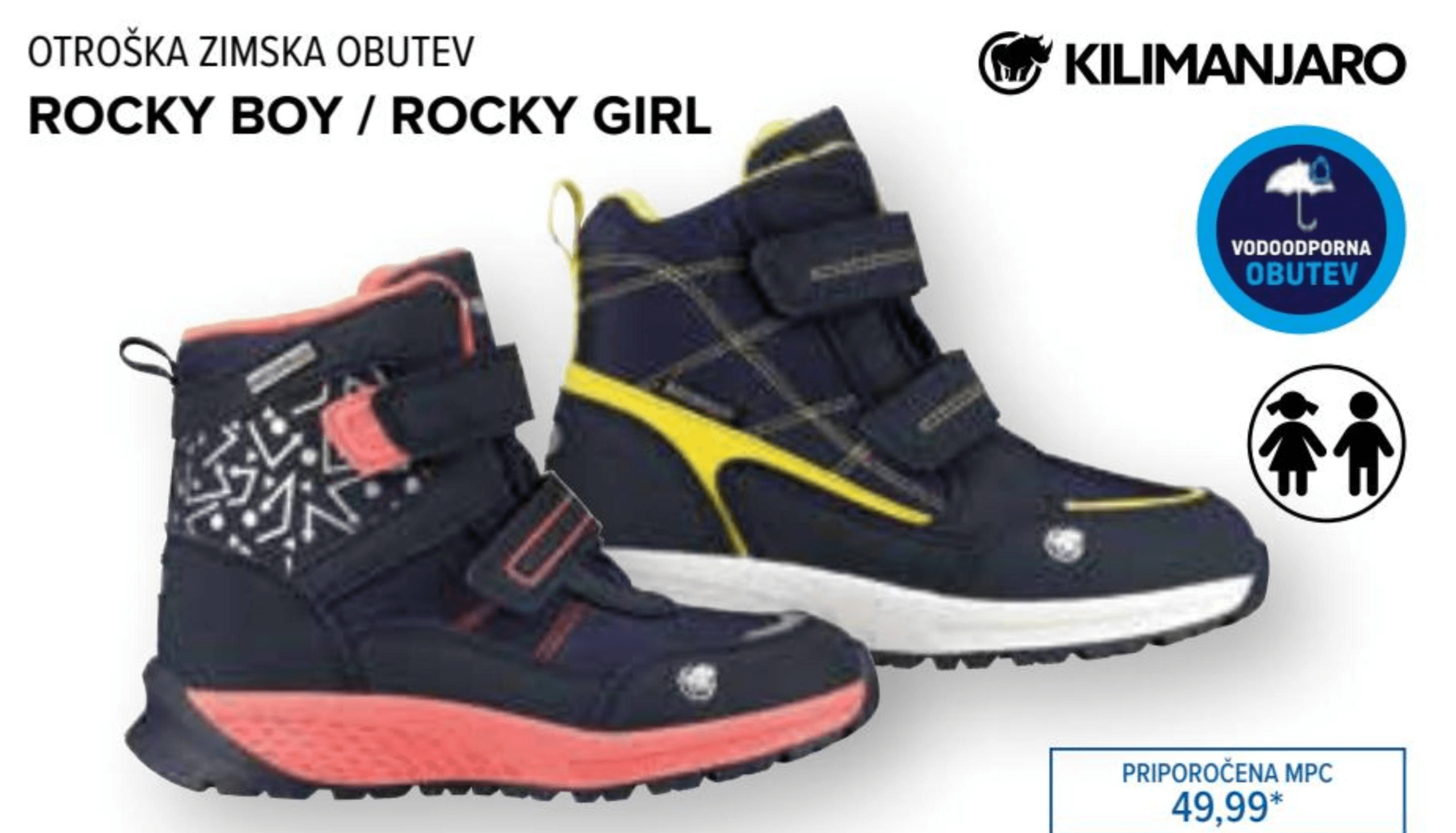Otroška zimska obutev Rocky Boy / Rocky Girl