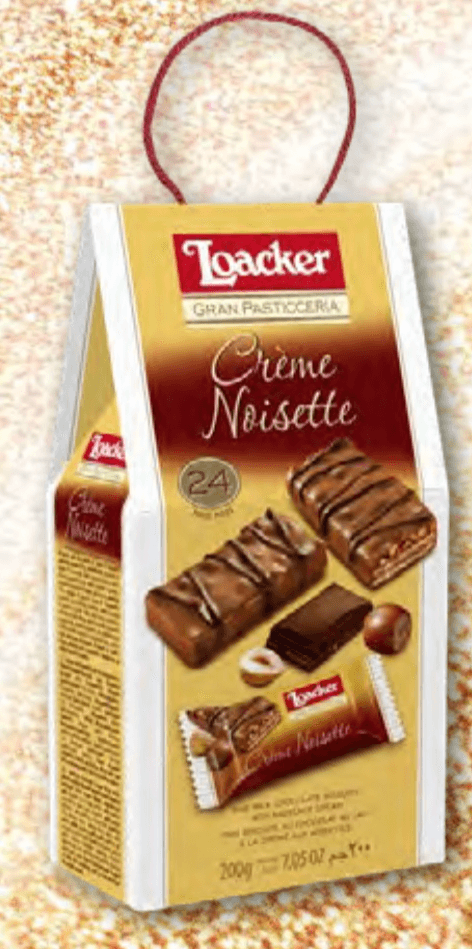 LOACKER Patisserie vaflji s čokolado in lešnikovo kremo 200 g