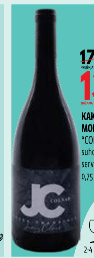 Kakovostno vino ZGP Modra Frankinja "Colnar" 0,75 l