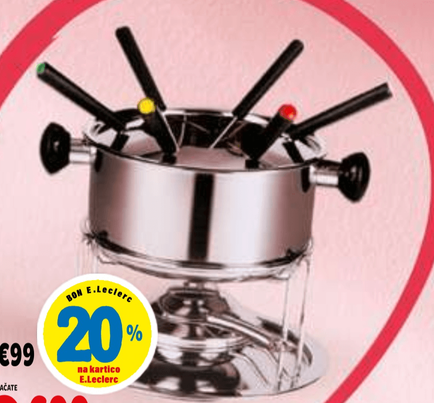 Set za fondi - Akcija v trgovini E.Leclerc