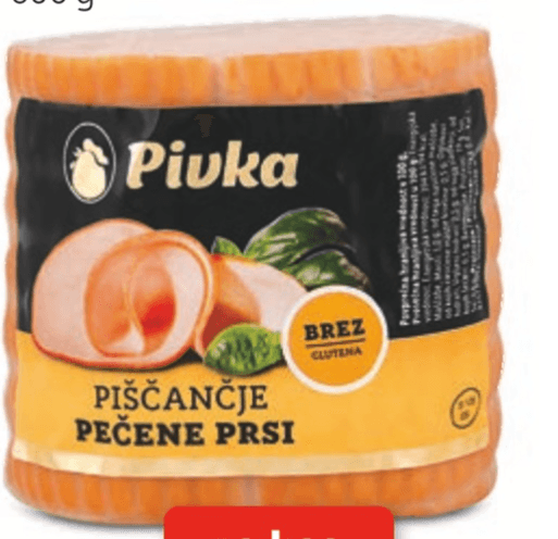 Pivka Pečene Piščančje Prsi 600 g
