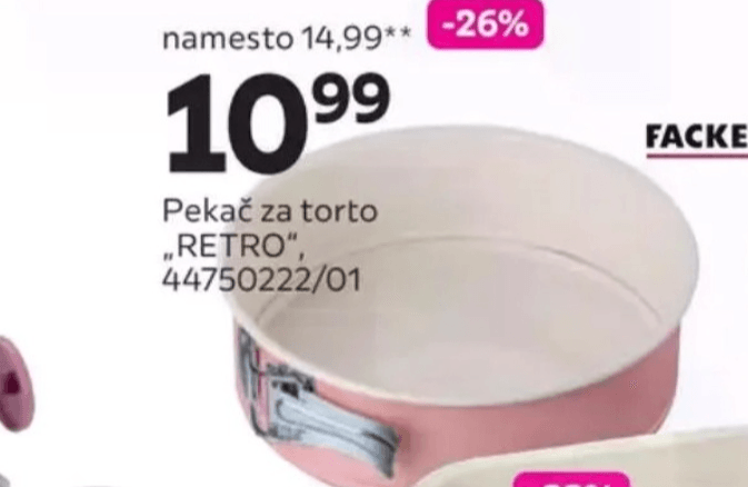 Pekač za torto Retro