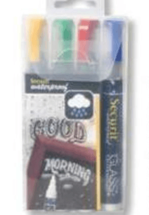 Vodoodporni marker s tekočo kredo 4 kosi