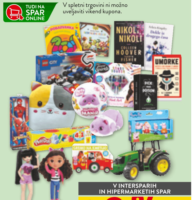 Vse igrače, knjige in pobarvanke