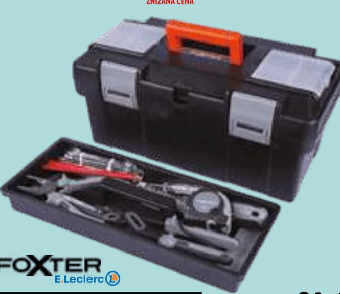 Foxter Kovček z orodjem 40/1 - Akcija v trgovini E.Leclerc