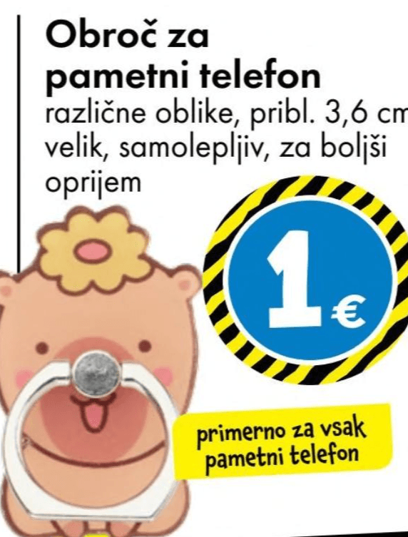 Obroč za pametni telefon pribl. 3,6 cm