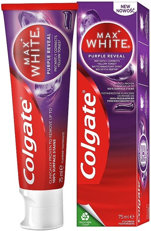 Colgate Max White Purple Reveal 75 ml - Akcija v trgovini Dm