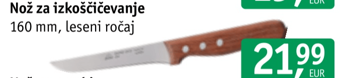 Nož za izkoščičevanje 160 mm