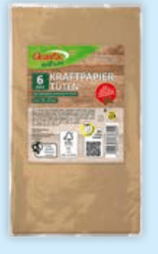 CleanPac vrečka natur 6 kosov