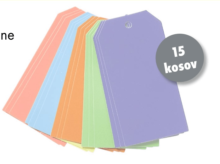 Papirnati obesek 15 kosov