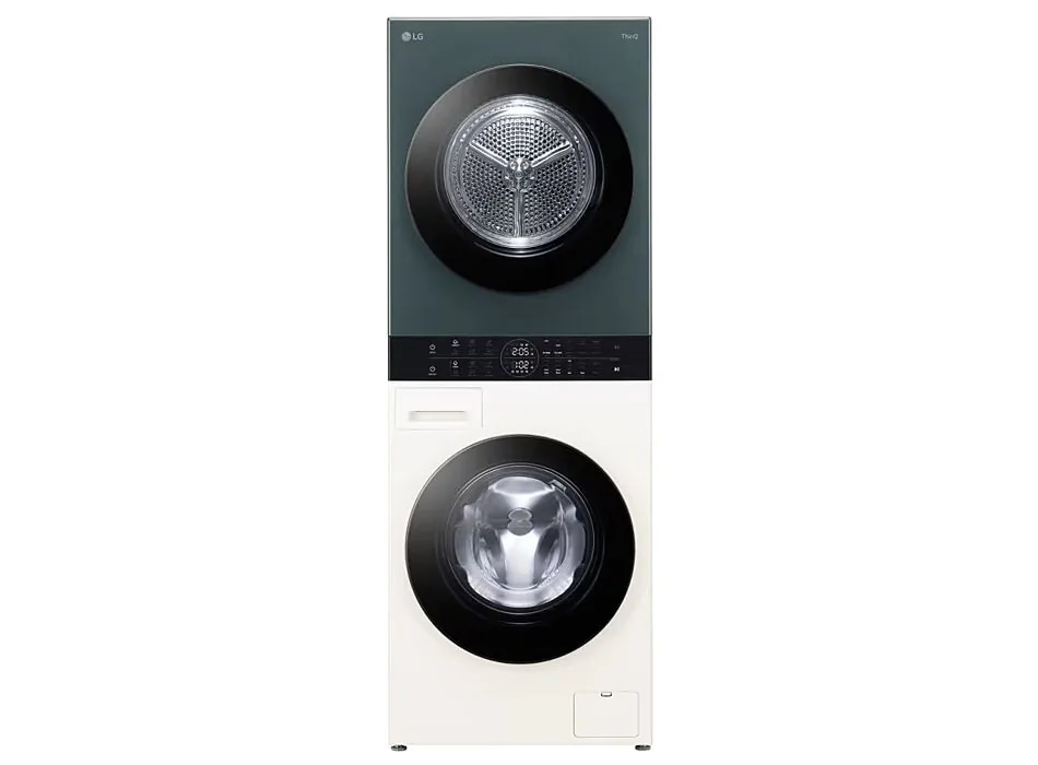 Pralni in sušilni stolp LG WashTower WT1210EGF Pralni stroj: 12 kg pranja, 1400 obratov; Sušilni stroj: 10 kg sušenja LG