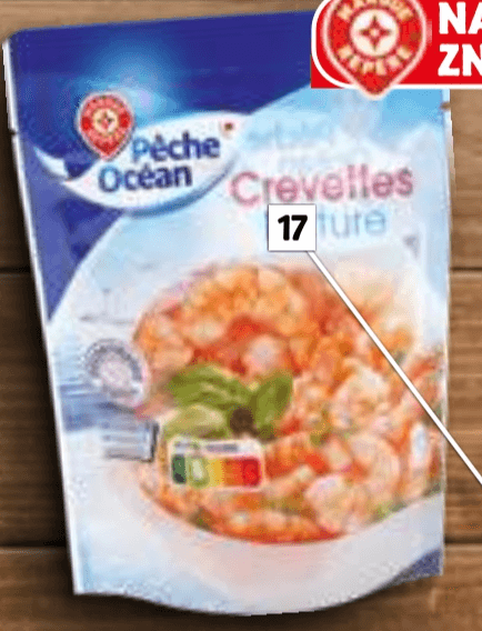 Kuhane in oluščene kozice 125 g