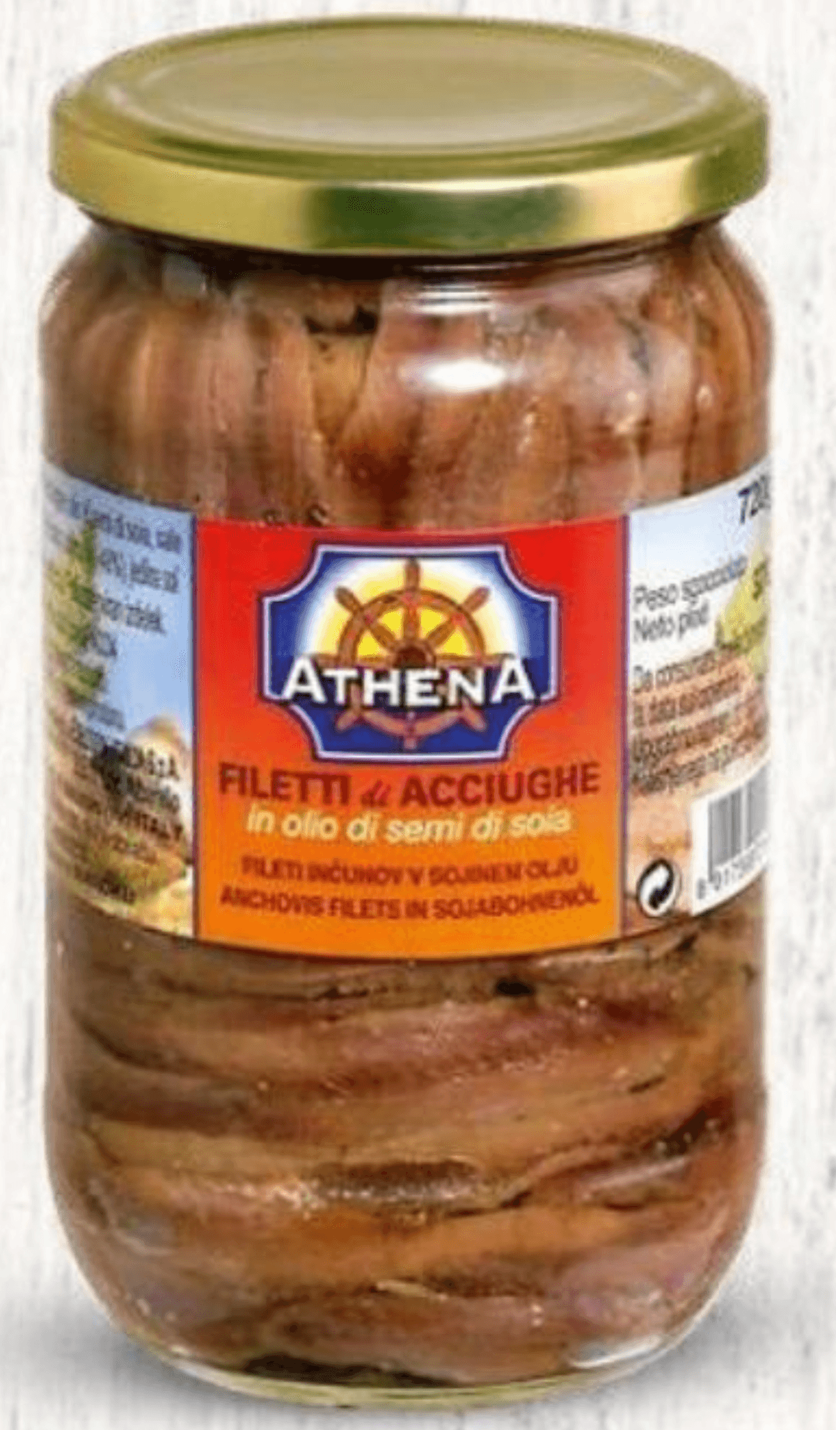 Fileji inčunov Athena 720 g