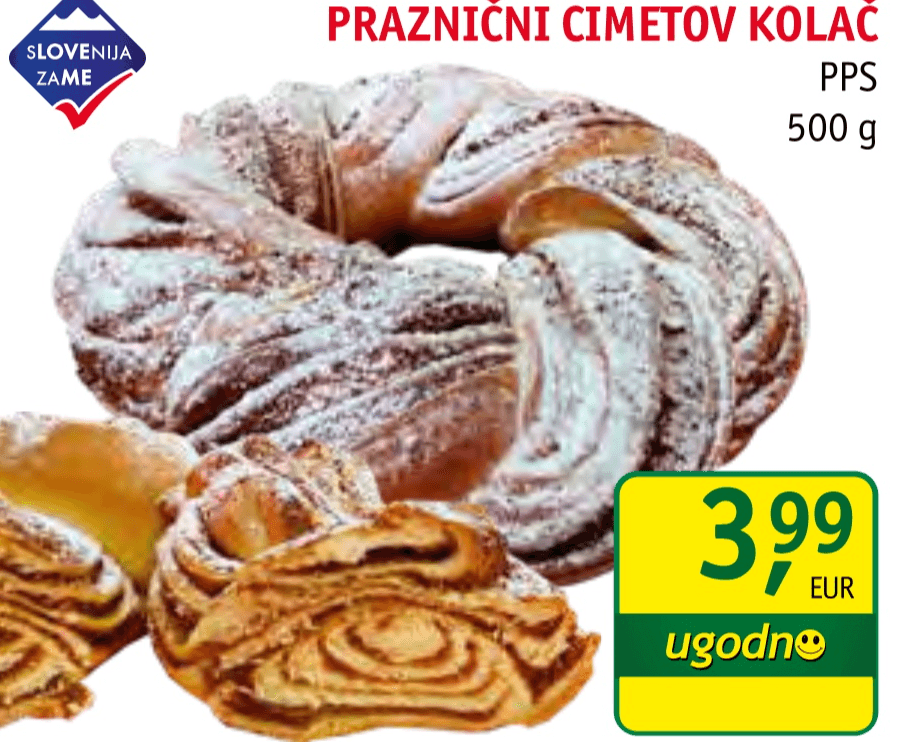 Praznični cimetov kolač 500 g