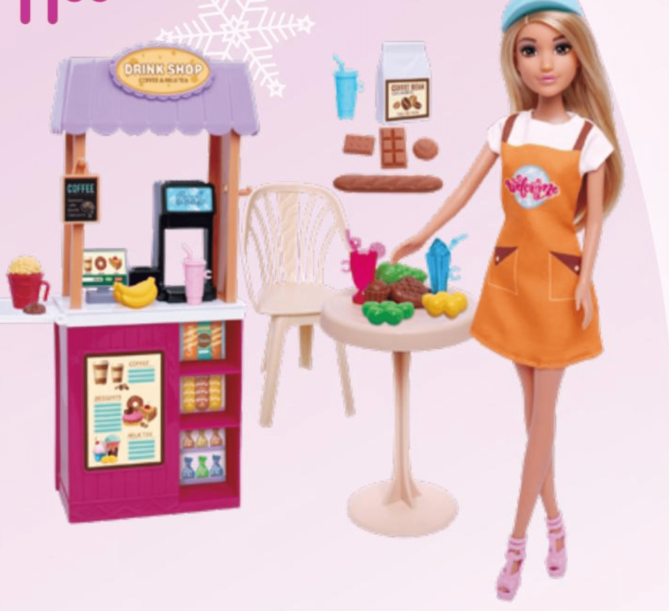 Punčka Anlily v kavarni