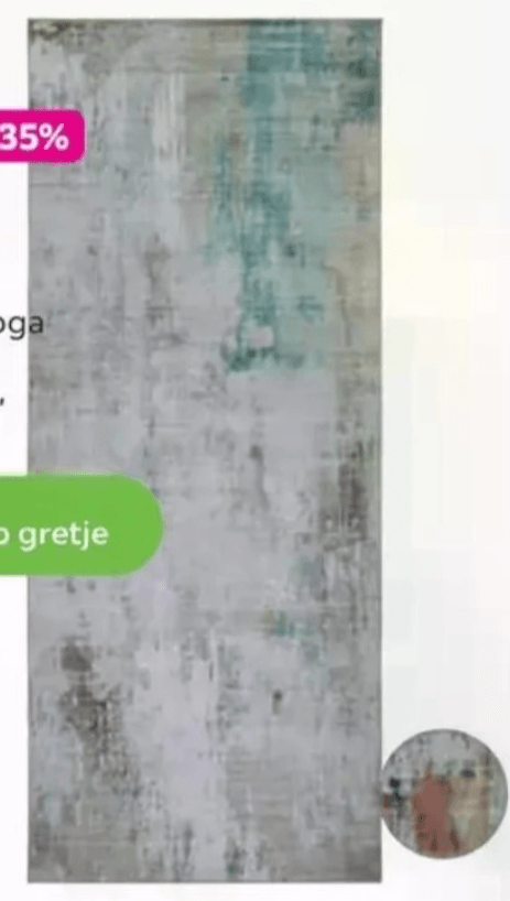 Ravno tkana preproga „BRUCE1" Š/D: ca. 80/200 cm