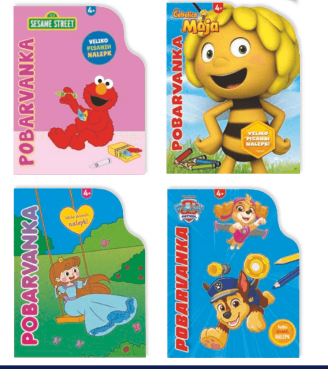 Pobarvanka/Knjiga z nalepkami - Akcija v trgovini Hofer