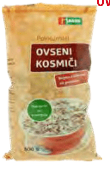 Ovseni kosmiči 500 g - Akcija v trgovini Jager