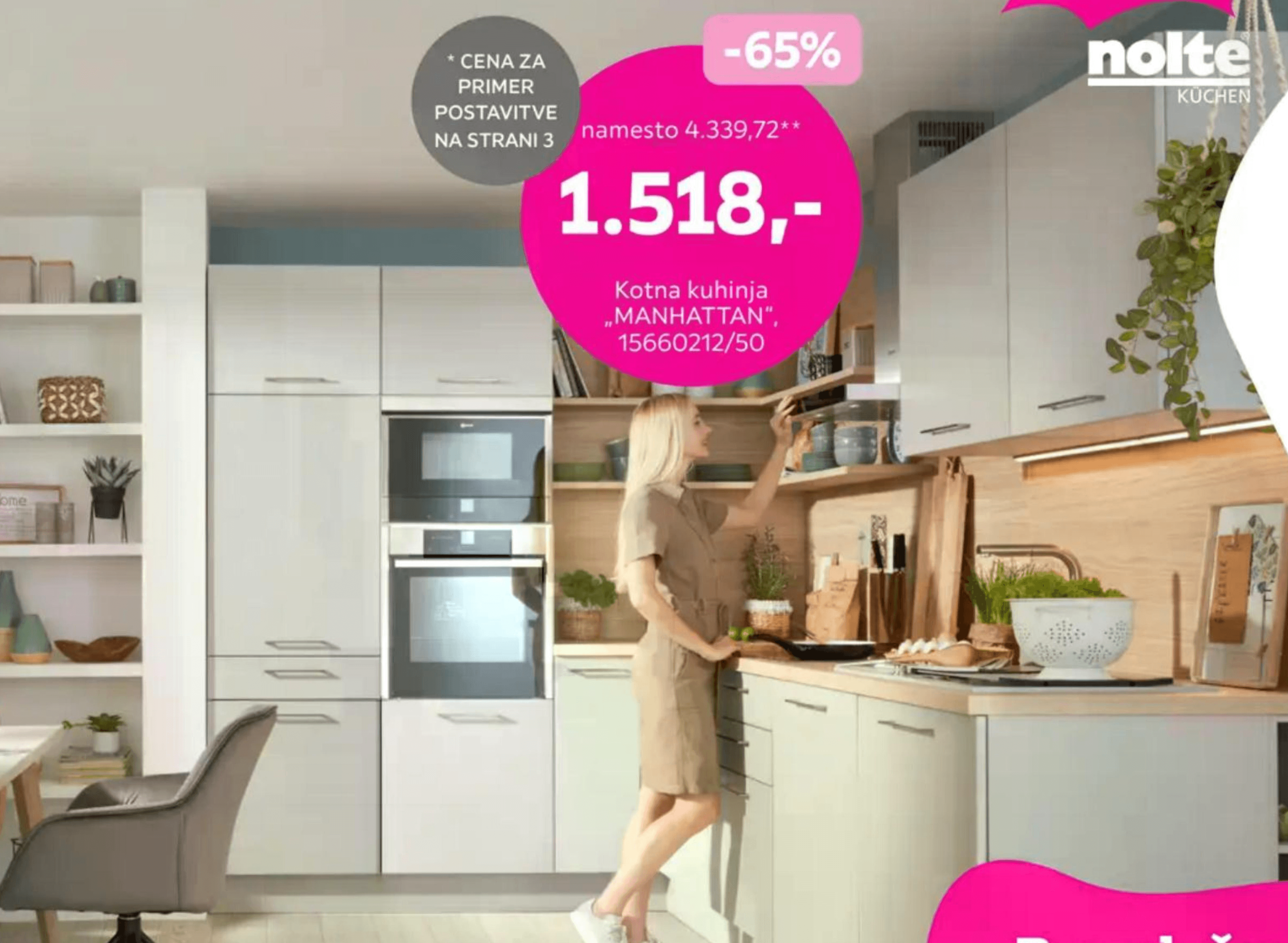 Kotna kuhinja „MANHATTAN"