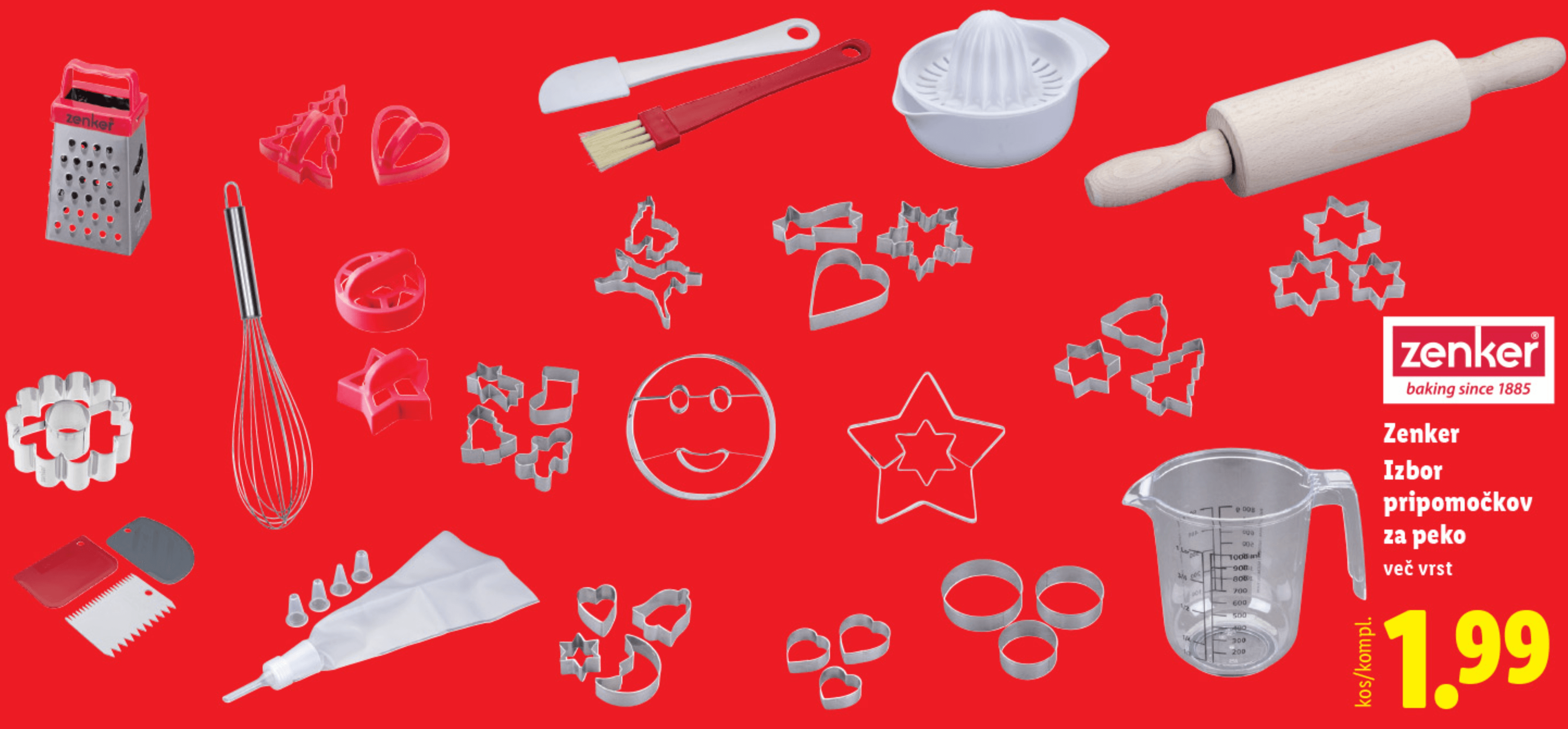 Zenker Izbor pripomočkov za peko